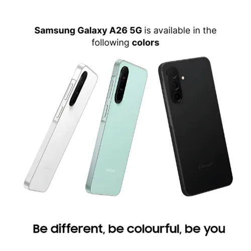 Samsung Galaxy A26 5G - Dual Sim, 8GB Memory, 128GB/256GB Storage Options, Expandable Storage Up To 2TB Via MicroSD